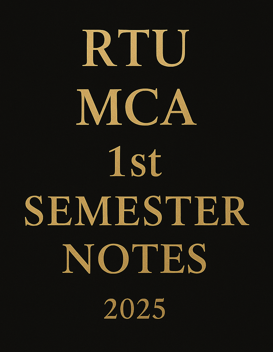 MCA NOTES